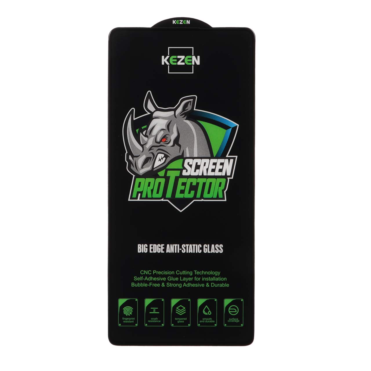 محافظ صفحه نمایش شیشه ای Full Cover Kezen Anti Static Big Edge مدل Xiaomi Redmi Note 13 Pro 4G / Note 14S / Poco M6 Pro 4G